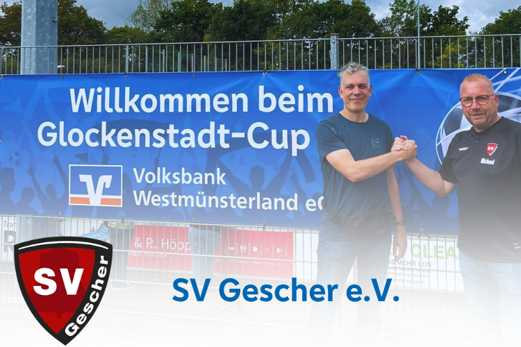 Grafik mit dem einem Foto und dem Logo des SV Gescher e.V.
